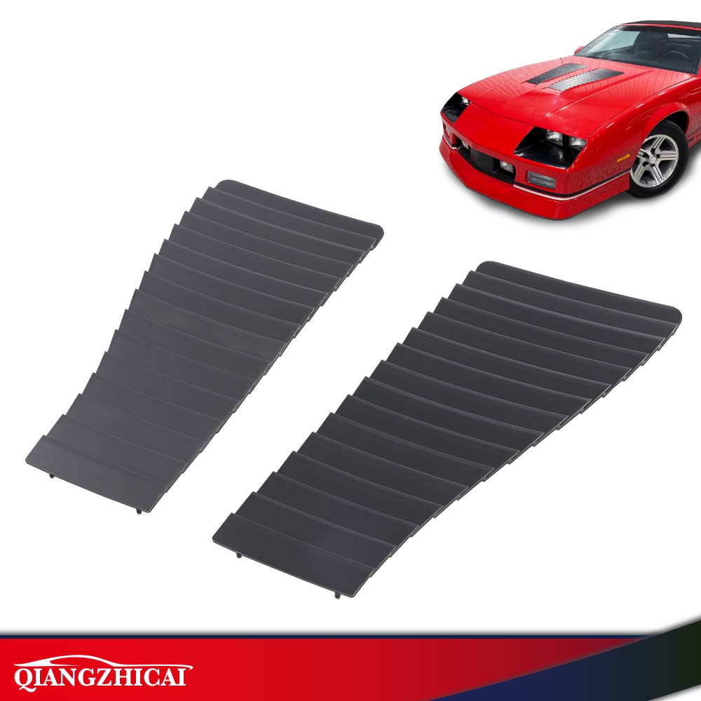 Pair For Camaro Z28 IROC-Z RS 1985-1990 Vented Hood Louvers Scoop Reproduction