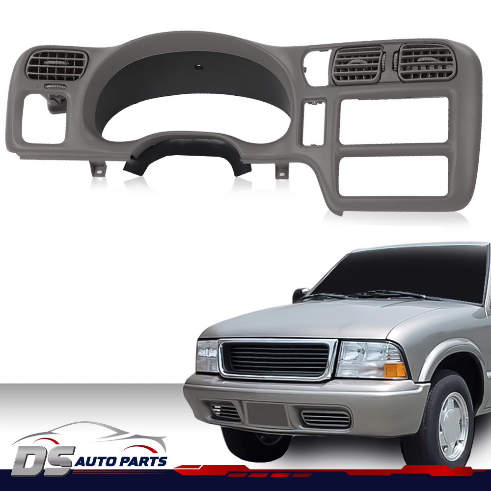 Radio Dash Bezel Trim Cover For 1998-2004 Chevy S10 Blazer Jimmy Sonoma Bravada - Light Gray