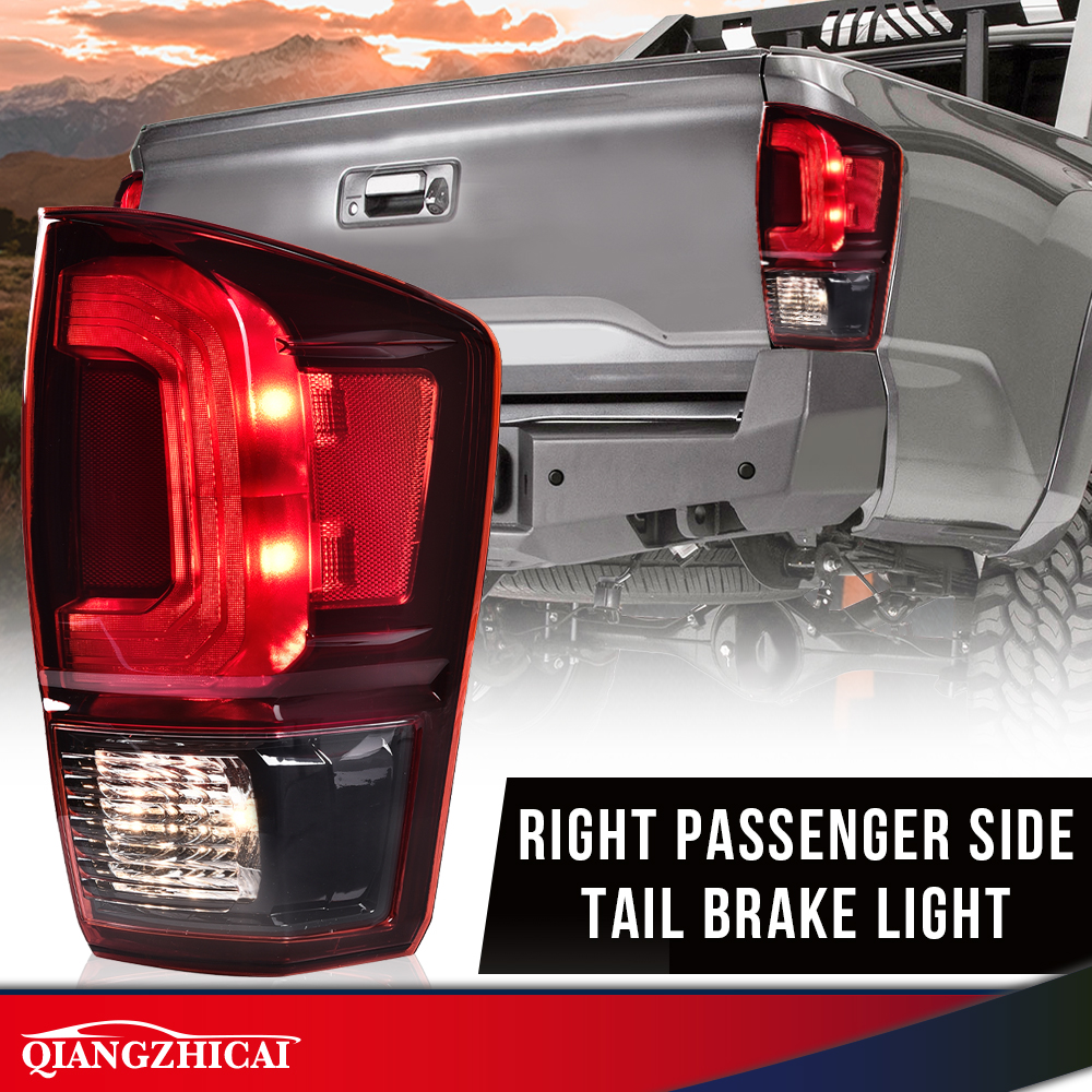 Transmotor2014 Passenger Side Tail Light Assembly For Toyota Tacoma 2016-2021 – Clear Lens, Halogen